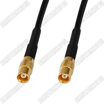 MCX Female to MCX Female Jack Straight Connector RF Pigtail RG174 Coax Cable - Image 1 of 3