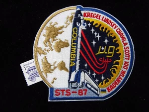 NASA STS-87 1997 Columbia Microgravity USMP-4 Space Shuttle 4" Crew Patch - Picture 1 of 3