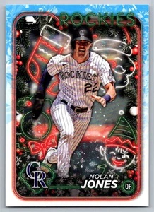 2024 Topps Holiday Nolan Jones Colorado Rockies #H115 - Picture 1 of 2