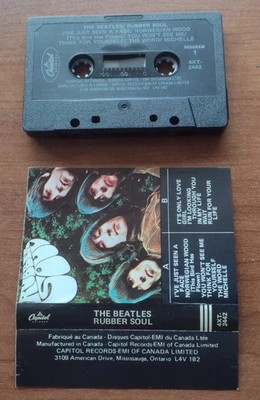 CANADA!!! Ex to NM- THE BEATLES Rubber Soul CAPITOL 4XT-2442 CASSETTE K7 - Imagem 1 de 2