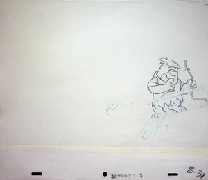 The Flintstones Fruity Pebbles 1971 Production Animation Commercial Pencil  Cel - Picture 1 of 2