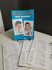 DETROIT TIGERS 1983 BASEBALL TEAM YEARBOOK TRAMMELL WHITAKER MORRIS GIBSON - Picture 1 of 12