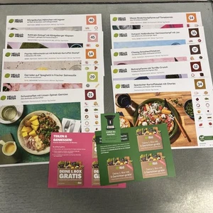Hello Fresh Rezeptkarten 10 Stk. von 2025 für Thermomix; + 6 Gutscheincodes - Bild 1 von 3