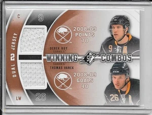 2011-12 SPx Derek Roy/Thomas Vanek Winning Combos Dual Jersey # WC-RV - Picture 1 of 2