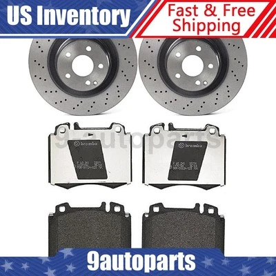 Kit de frenos delanteros Brembo rotores pastillas de freno para Mercedes-Benz CL55 AMG 2001-2002 Foto 1 de 4