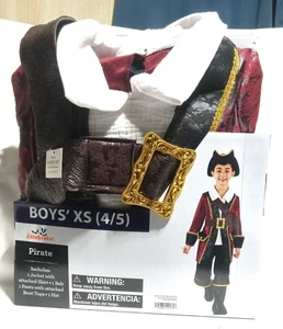 Disfraz de Capitán Pirata Halloween para Niño, XS (4/5) NUEVO - Imagen 1 de 2