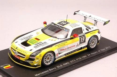 1:43 Spark Mercedes Sls GT3 N.19 19Th Spa 2012 Morley-Heyer-Rosler-Metzger SB034 Foto 1 de 2