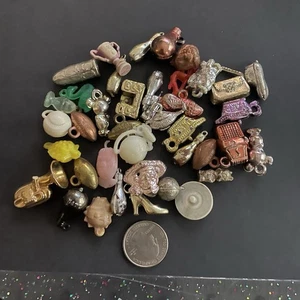 Vintage CHARMS Plastic Toy Prize Gumball Cracker Jack Metallic Huge Mix! - Picture 1 of 5
