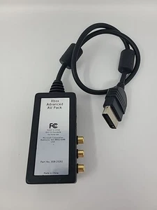 Microsoft Original Xbox Advanced AV Pack [X08-25261] Audio Video OEM Adapter - Picture 1 of 7