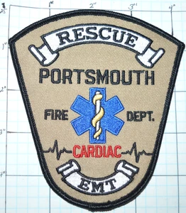 RHODE ISLAND, PORTSMOUTH VIGILI DEL FUOCO SOCCORSO CARDIACO EMT PATCH MEDICO DI EMERGENZA - Foto 1 di 1