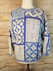 Vintage Esprit Pullover mit geometrischem Muster Größe L/Xlarge  - Bild 1 von 4