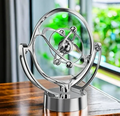 Calming Orbit Desk Sculpture • USB Motion Art for Office Focus • Modern Gift - Image 1 of 4