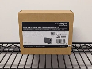 Konwerter mediów światłowodowych na Ethernet StarTech 10/100 Multi Mode SC 2 km MCM110ST2 - Zdjęcie 1 z 1