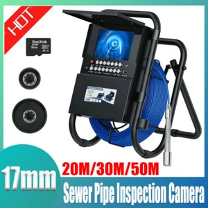 Cámara endoscópica industrial de inspección de alcantarillado de 17 mm IP68 con contador de medidor DVR 16 G - Imagen 1 de 12