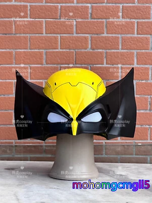 Anime Version Marvel Wolverine Logan Cosplay Helmet FRP Halloween Full Mask Prop - Image 1 of 4