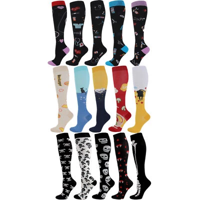 5X Men Women Compression Socks 20-30mmHg Graduated Medical Knee High Stockings - Image 1 of 4