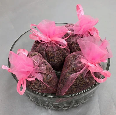 Set 4 Bustine di Lavanda realizzate Sacchetti di Organza Frutta Punch - Immagine 1 di 4