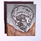 Woman With Beehive Hairstyle Maybe Letterpress Printers Block