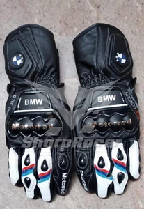 Guantes de cuero para carreras de motocicletas BMW S1000RR - Imagen 1 de 2