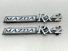 1970-1978 Mazda RX2 Front Fender Emblems Capella Metal Badge Ornament Pair