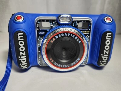Cámara VTech KidiZoom Duo DX en azul fácil agarre niños fotógrafo  Foto 1 de 4