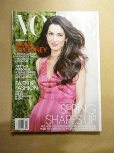 Vogue Magazine Back Issue May 2018 Amal Clooney Spring Shapes Up Faith & Fashion - Picture 1 of 1