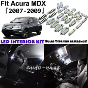 15x White LED Interior Lights Package Kit For 2007 2008 2009 Acura MDX - Picture 1 of 10
