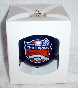 DENVER BRONCOS SUPER BOWL 50 CHAMPS CHAMPIONS CHRISTMAS ORNAMENT #1 - Picture 1 of 1