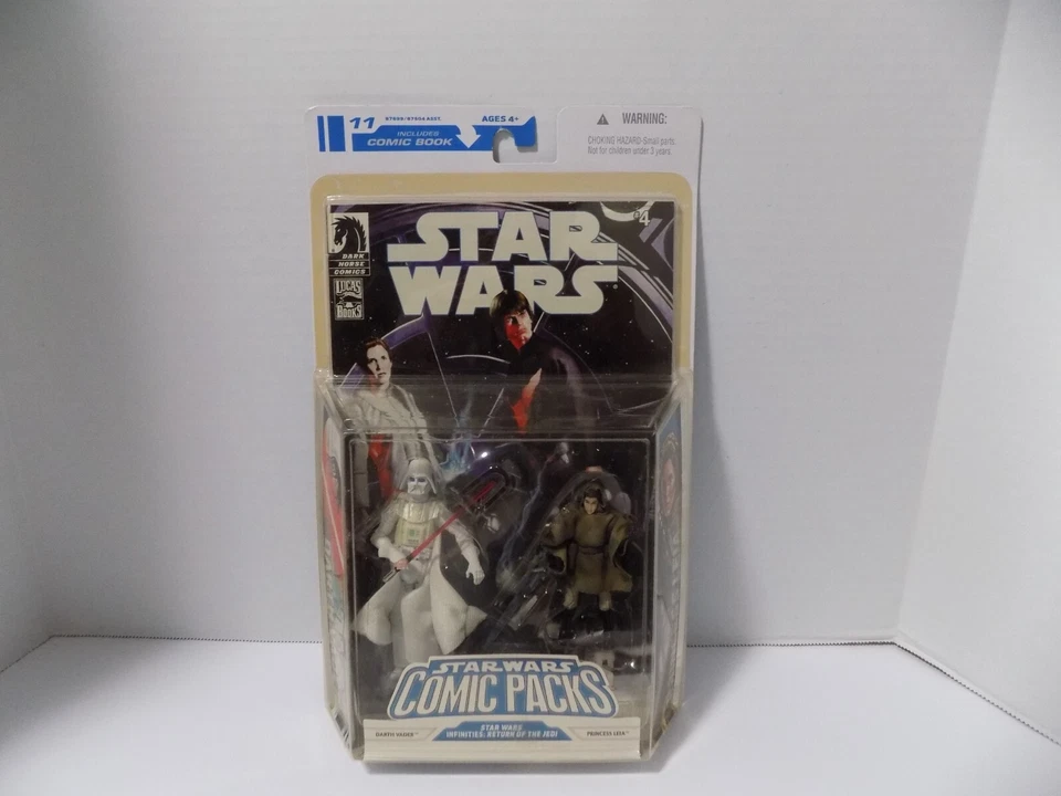 Paquetes de cómics de Star Wars #11 Darth Vader y la princesa Leia Hasbro 2008 Dark Horse (8) Foto 1 de 3