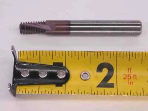 NEW MTEC 0808C14 19BSPT CARBIDE INTERNAL THREAD MILL 19 TPI BSPT THREADING - Picture 1 of 3
