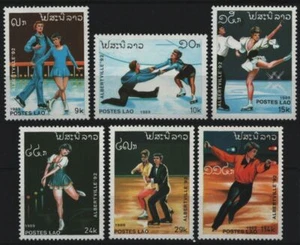 Laos 1989 - Mi-N.o 1148-1153 ** - Estampillada sin montar o nunca montada - Olympia Albertville - Imagen 1 de 1
