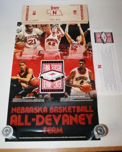 Nebraska basketball Devaney Center Replica floor plus poster RARE!! - Picture 1 of 5