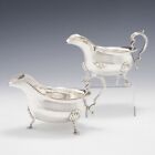 A Pair Of Sterling Silver Sauce Boats London 1930