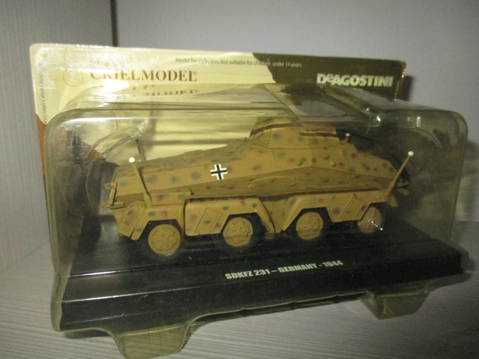 CARRO ARMATO SDKFZ 231   -GERMANIA 1944-  DE AGOSTINI 1:43 - Immagine 1 di 1