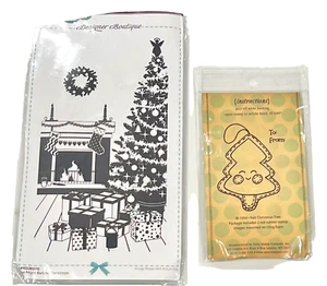 Juego de sellos de goma Creative Expressions la noche antes de Navidad y hacia/desde el árbol - Imagen 1 de 4