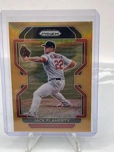 2022 Panini Prizm #206 Jack Flaherty Neon Orange Prizm /100 St. Louis Cardinals - Picture 1 of 2