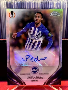 Topps Chrome Hobby UCC 2023-24 Joao Pedro Brighton Autograph Auto CA-JP BRAZIL - Picture 1 of 2