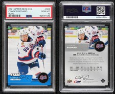 2021-22 Upper Deck CHL Stars Blue Connor Bedard #302 PSA 10 GEM MT