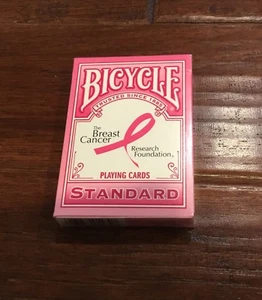 Bicicleta BCRF Cáncer de Mama Rosa Baraja Estándar Cartas Selladas Nunca Abiertas - Imagen 1 de 4