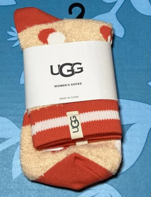 New UGG Gretchen Peach Fuzz Quarter Sock! Free Shipping! - Image 1 of 2