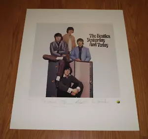 1995 The Beatles Yesterday & Today LP Plate Signed Hand # Lithograph Print Apple - Picture 1 of 6