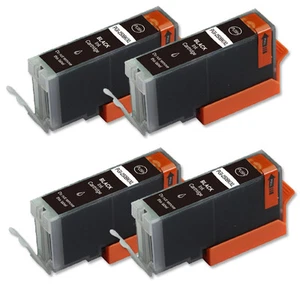 4 schwarze Tintenpatronen mit Chip Verwendung für Canon 270 Pixma TS5020 TS6020 TS8020 - Bild 1 von 1