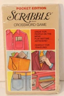 Scrabble Vintage 1978 Pocket Edition Crossword Game No 27 Sealed Collectible - Image 1 of 4