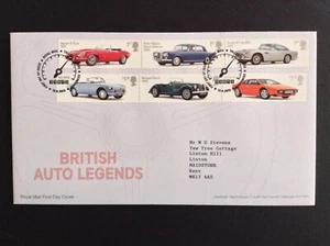 GB 2013 British Auto Legends Set on Typed Address First Day Cover Tallents House - Picture 1 of 1
