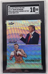 2024 Leaf Donald Trump / Conor McGregor Exclusive Legends Edition SP /25- SGC 10 - Picture 1 of 15