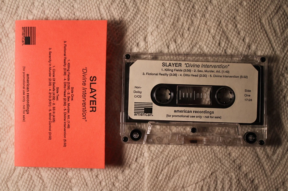 Slayer - Divine Intervention American PROMO cassette THRASH speed metal TESTED - Image 1 of 1