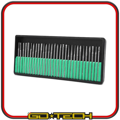 30 FRESE DIAMANTATE Gambo 2.35 mm PUNTE LAVORAZIONI DREMEL FRESINO MINI TRAPANO - Imagen 1 de 4