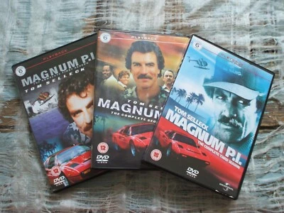 Magnum P.I. First Second Third Seasons Box Sets Universal Playback 18 x DVDs EX+ - Image 1 of 4
