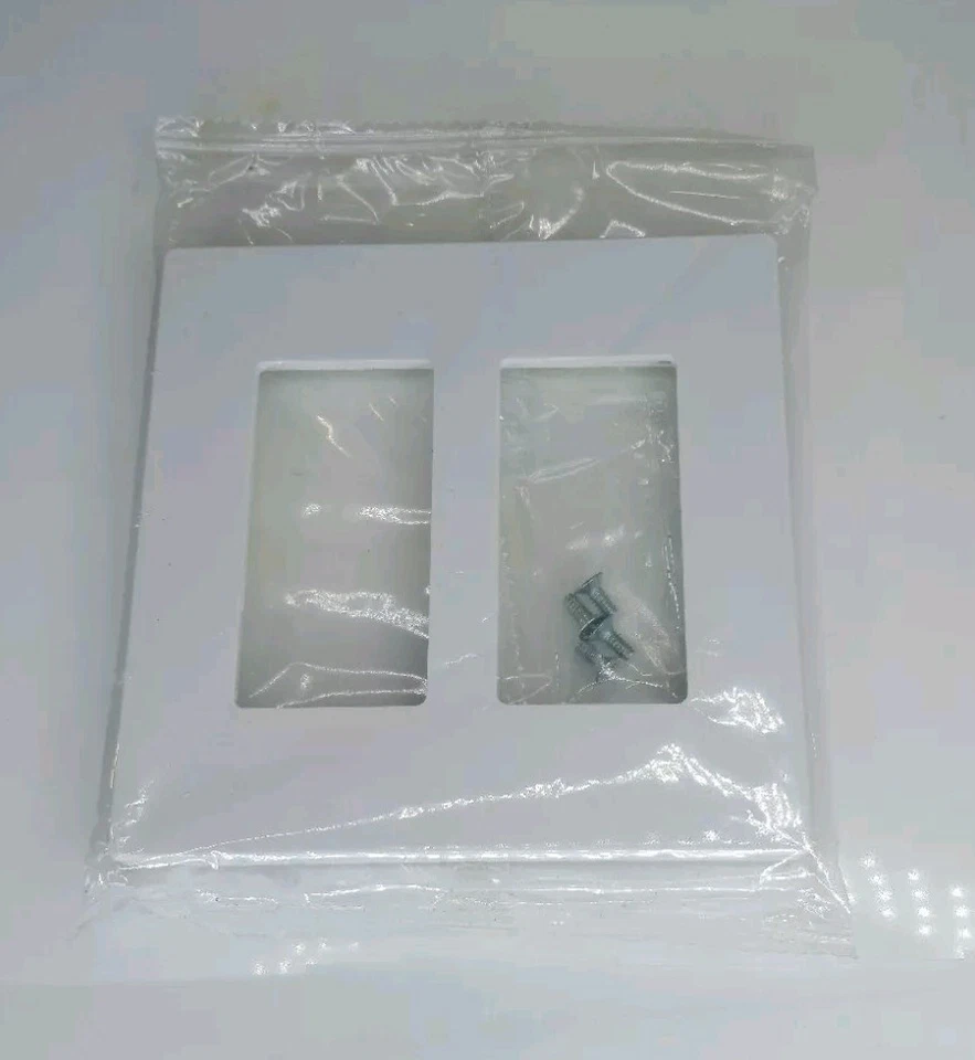 Cover Leviton Midway Wallplates Decora Screwless Sj262-sw White 20 GFCI 2-gang