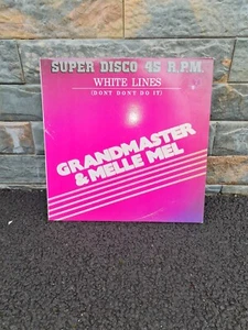 Grandmaster & Melle Mel 45rpm Lp white lines don't don't do it - Picture 1 of 6